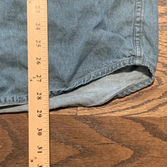 Mark Alexander Womans Casual Button Down Denim L/S Shirt, Size Large - Picture 6 of 7